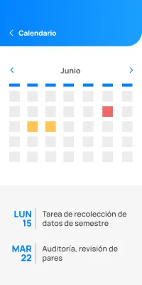 Acceso a calendario